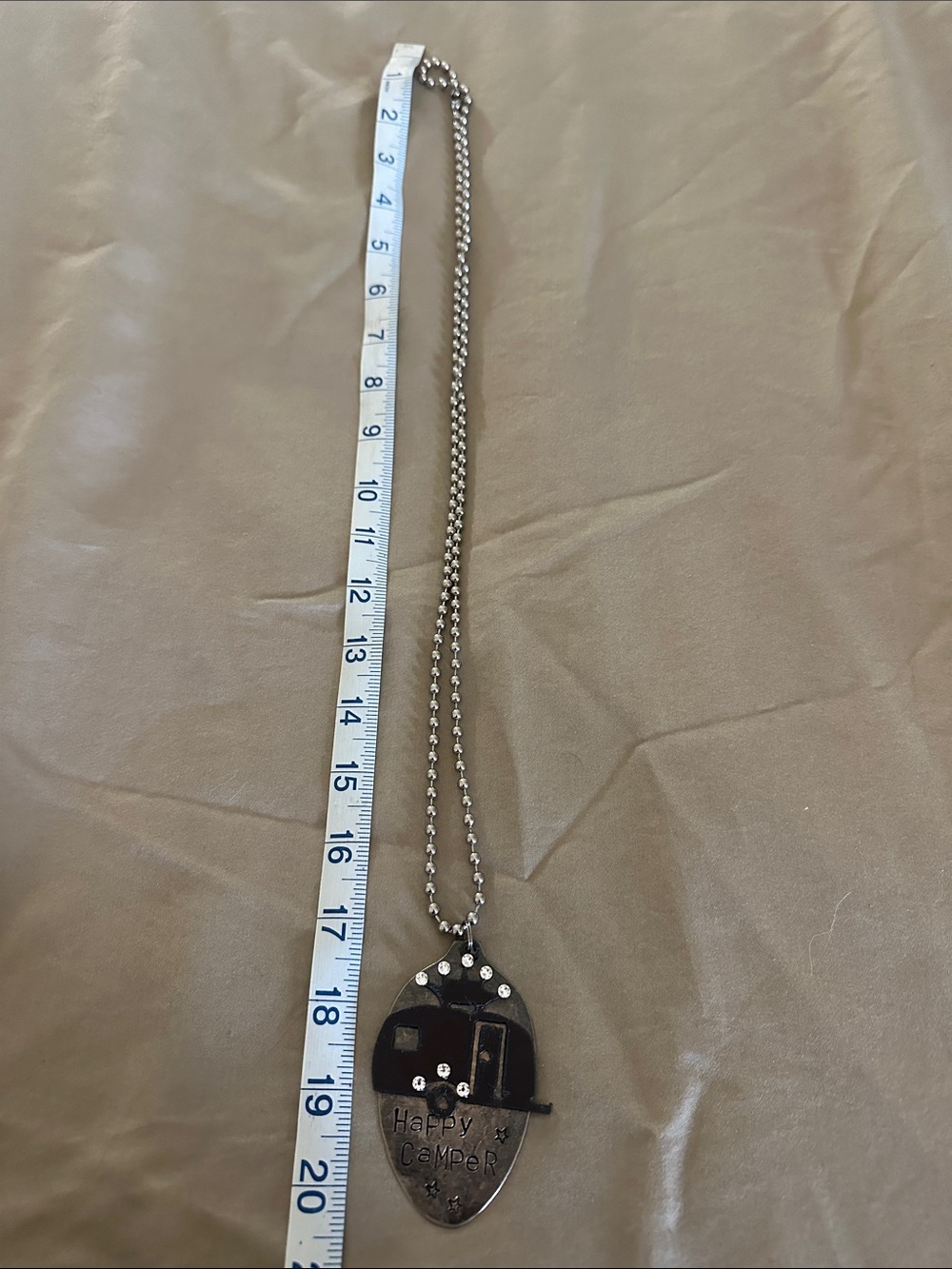 **BUNDLE 3 ITEMS FOR $10!!! Silver-tone Happy Camper Pendant Necklace